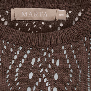VINA Strik Bluse - Caffe
