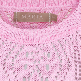 VINA Strik Bluse - Pink