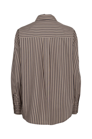 NUKACEY EMBROIDERY Skjorte - Deep Taupe