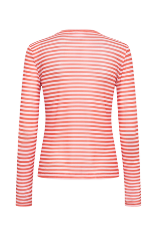 NUSINE STRIPED MESH - Pink Lade
