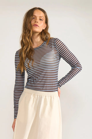 NUSINE STRIPED MESH - Floaty Blue