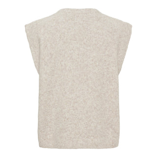 CELESTIA Strik Vest - Beige