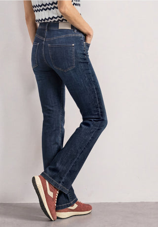 BLAIRE BOOTCUT HW - Dark Blue Wash