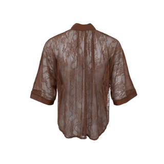 CARLA Lace Shirt - Hazelnut
