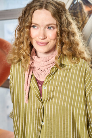 GALE Strik tørklæde - Rose