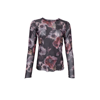 KAMMA MESH Bluse - Black Rose