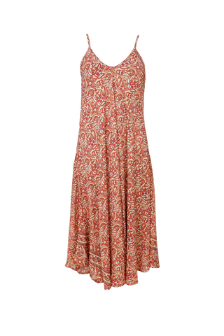 LUNA Strop Kjole - Golden Orange