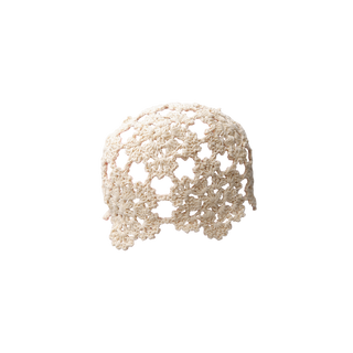 ROSEANNE CROCHET HAT - Creme