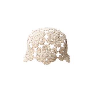 ROSEANNE CROCHET HAT - Creme