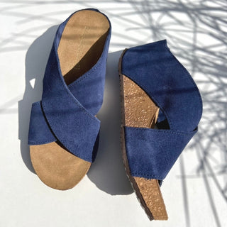 FRANCES Sandal Navy Suede