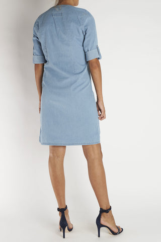 ELLA DRESS i Light Denim