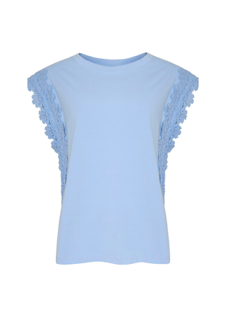 FLEUR Top - Water Blue