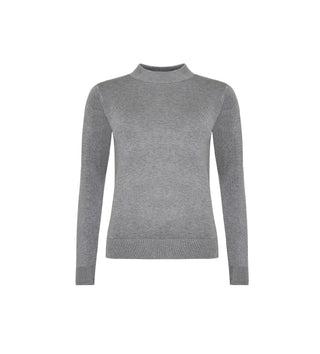 FRI KNIT turtleneck bluse Grå Melange