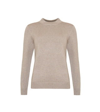 FRI KNIT turtleneck bluse Sand Melange