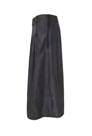 GILL nederdel i grå Tencel