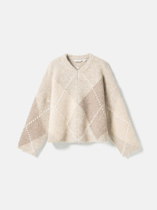 LAI KNIT sweater - Beige Mix