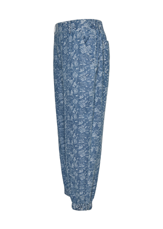MALI Barrel bukser - Blue Combi