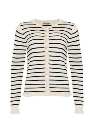 MUSA strik cardigan - Navy strib