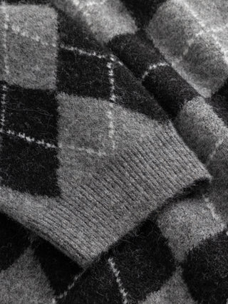 LAI KNIT sweater - Black Grey Mix