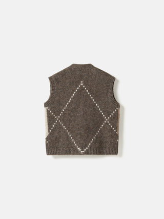 LAIANA KNIT Vest - Ash Brown Mix