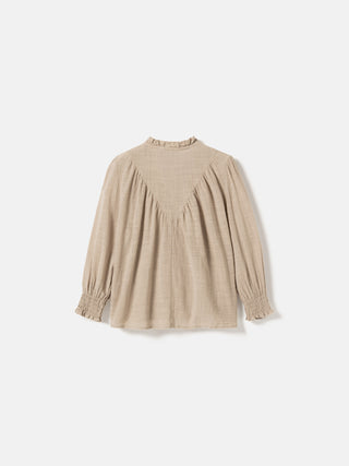 MARIN Bluse - Grey Ivory