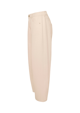RANDI Barrel Jeans - Creme