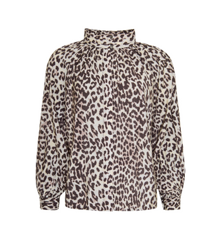 SHAYLA skjortebluse i leo