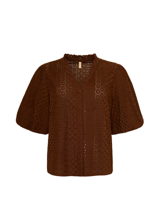 SILLE bluse - Mocca