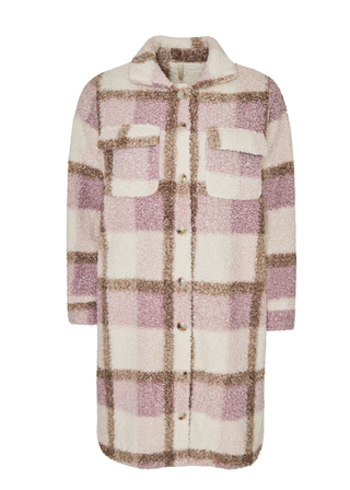 SOFIE plysjakke i rosa