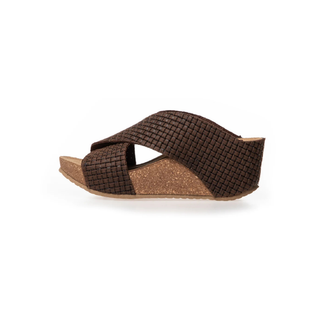 THE DANCE Sandal Dark Brown Suede