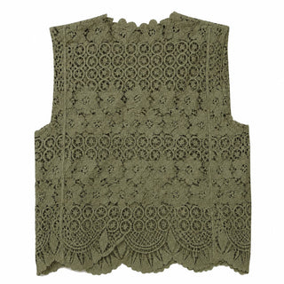 MAREN LACE TOP - Army Green