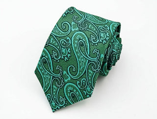 Smukt SLIPS / TIE i Paisley Aqua