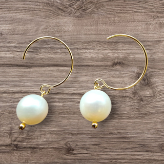 FRIIHOF+SIIG Åben ring med enkelt perle