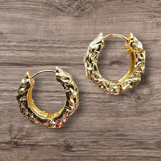 FRIIHOF+SIIG Massiv slået creoler