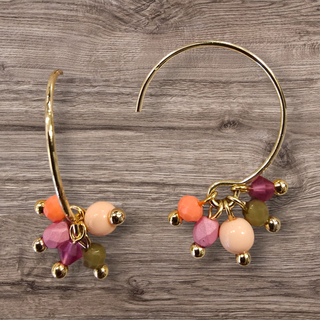 FRIIHOF+SIIG Lille creoler med perler