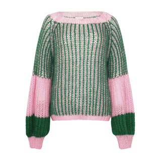 LIANA KNIT Sweater - Green Bubblegum