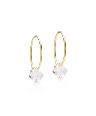 NT Ear Ring 14 mm, Bicone 6 mm, Crystal