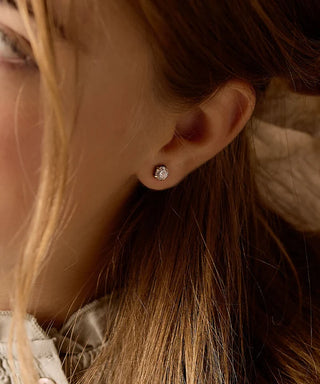 GT Tiffany Precious Øreringe 6 mm, CZ White