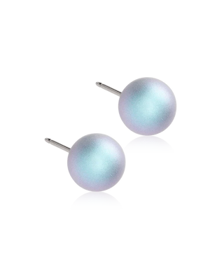 NT Pearl Øreringe 8 mm, Rainbow Shimmer